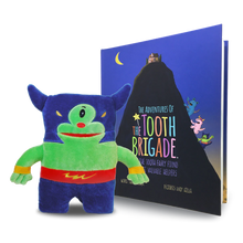 Load image into Gallery viewer, The Tooth Brigade - Tooth Pillow & Hardcover Book Gift Set