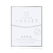 Load image into Gallery viewer, Birthstone Anklet