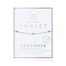 Load image into Gallery viewer, Birthstone Anklet