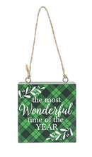 Load image into Gallery viewer, Holiday Block Ornament