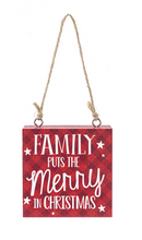 Load image into Gallery viewer, Holiday Block Ornament