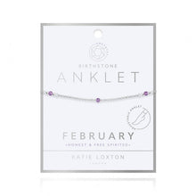 Load image into Gallery viewer, Birthstone Anklet