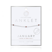Load image into Gallery viewer, Birthstone Anklet