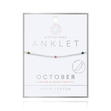 Load image into Gallery viewer, Birthstone Anklet