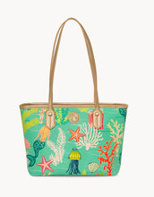 Load image into Gallery viewer, Golden Mermaid Medium Tote
