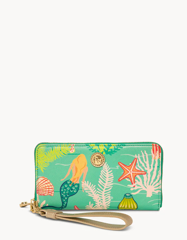 Golden Mermaid Wrist Wallet