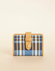 League Mini Wallet Kalalanta Plaid Navy