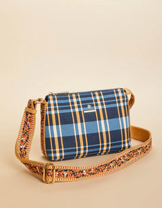 Rosie Crossbody Kalalanta Plaid Navy