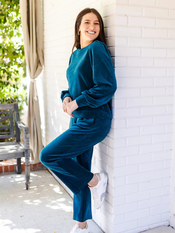 Velour Marine Blue