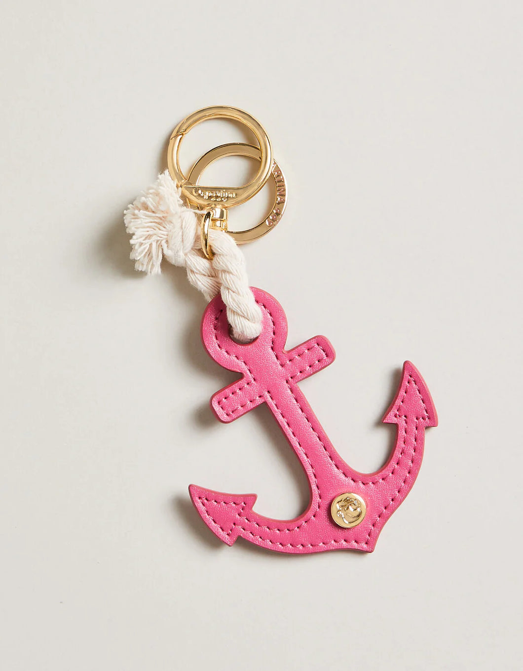 Pink Anchor Keychain