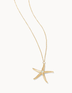 Sea Star Necklace White Opal