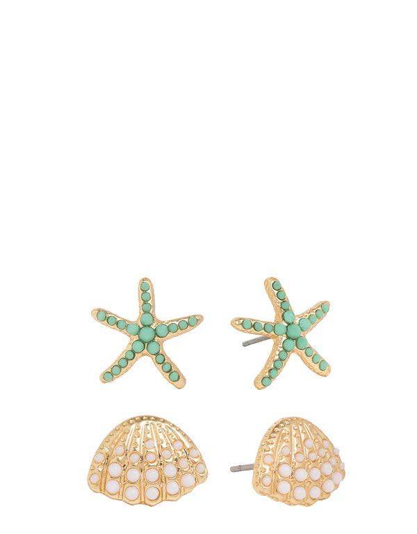 Sea Treasures Earring Stud Set