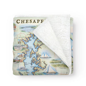 Chesapeake Bay Fleece Blanket
