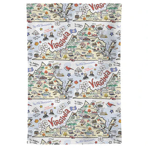 Fish Kiss Virginia Tea Towel