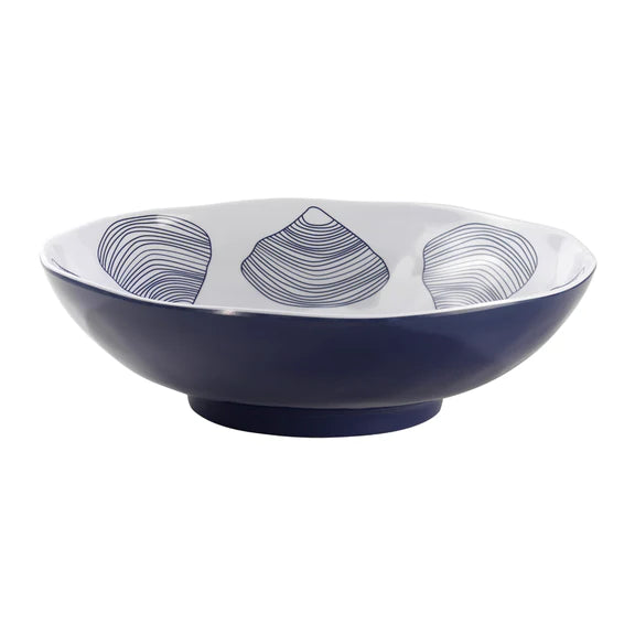 Clamshell Round Serving Bowl