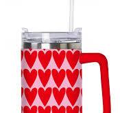 Load image into Gallery viewer, Heart Tumbler Cup with Handle

