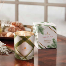 Load image into Gallery viewer, Frasier Fir Aromatic Candle Frosted Plaid 2oz Votive
