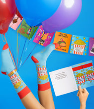 Load image into Gallery viewer, Two Left Feet It&#39;s Yo Birthday Gift Card Sock Set
