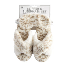 Load image into Gallery viewer, Leopard Slipper &amp; Mask
