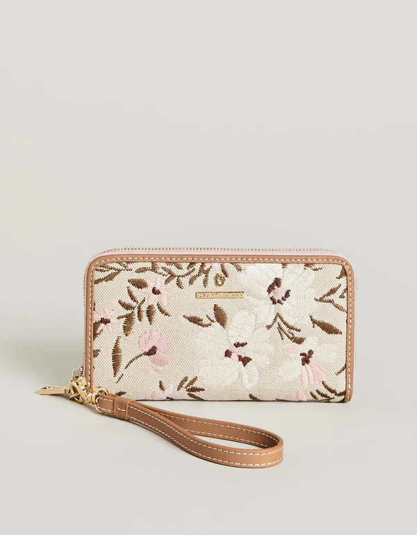 449 Wallet Parade Embroidered FLoral