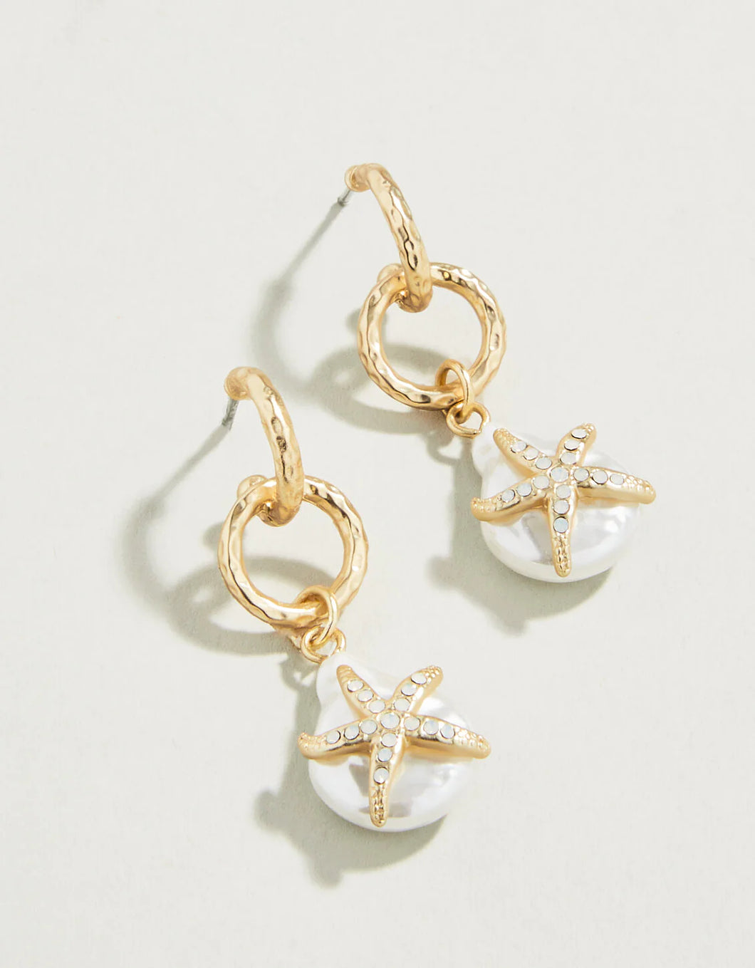 Starfish Groupie Earrings Pearl