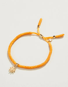 Friendship Bracelet Orange Daisy