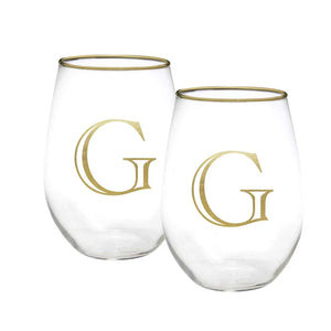 Stemless Wine Initial Set