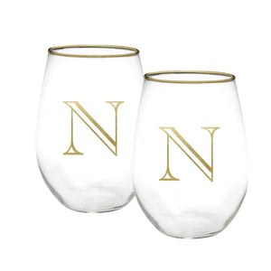 Stemless Wine Initial Set