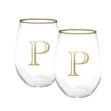 Load image into Gallery viewer, Stemless Wine Initial Set
