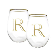 Load image into Gallery viewer, Stemless Wine Initial Set
