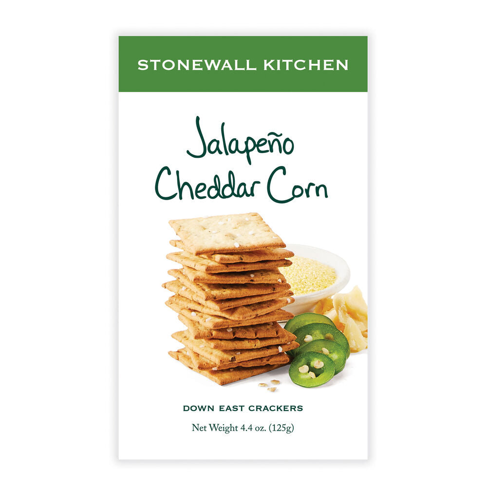 Jalapeno Cheddar Corn Crackers