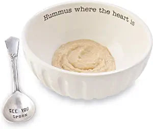Hummus Bowl with Spoon