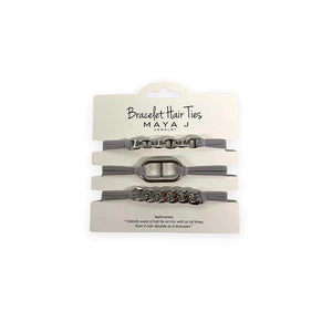 Bracelet Hair Ties Gray