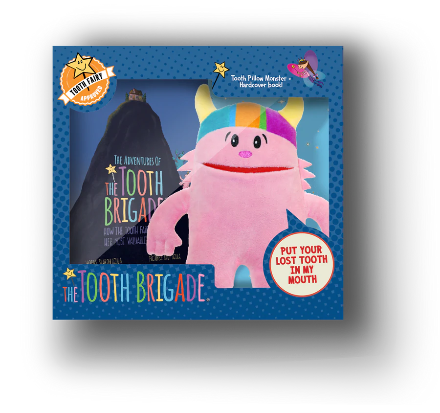 The Tooth Brigade - Tooth Pillow & Hardcover Book Gift Set