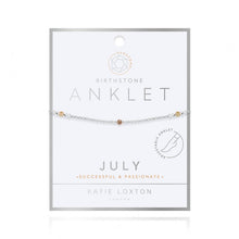 Load image into Gallery viewer, Birthstone Anklet
