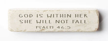 Load image into Gallery viewer, Scripture Stone Quarter Block
